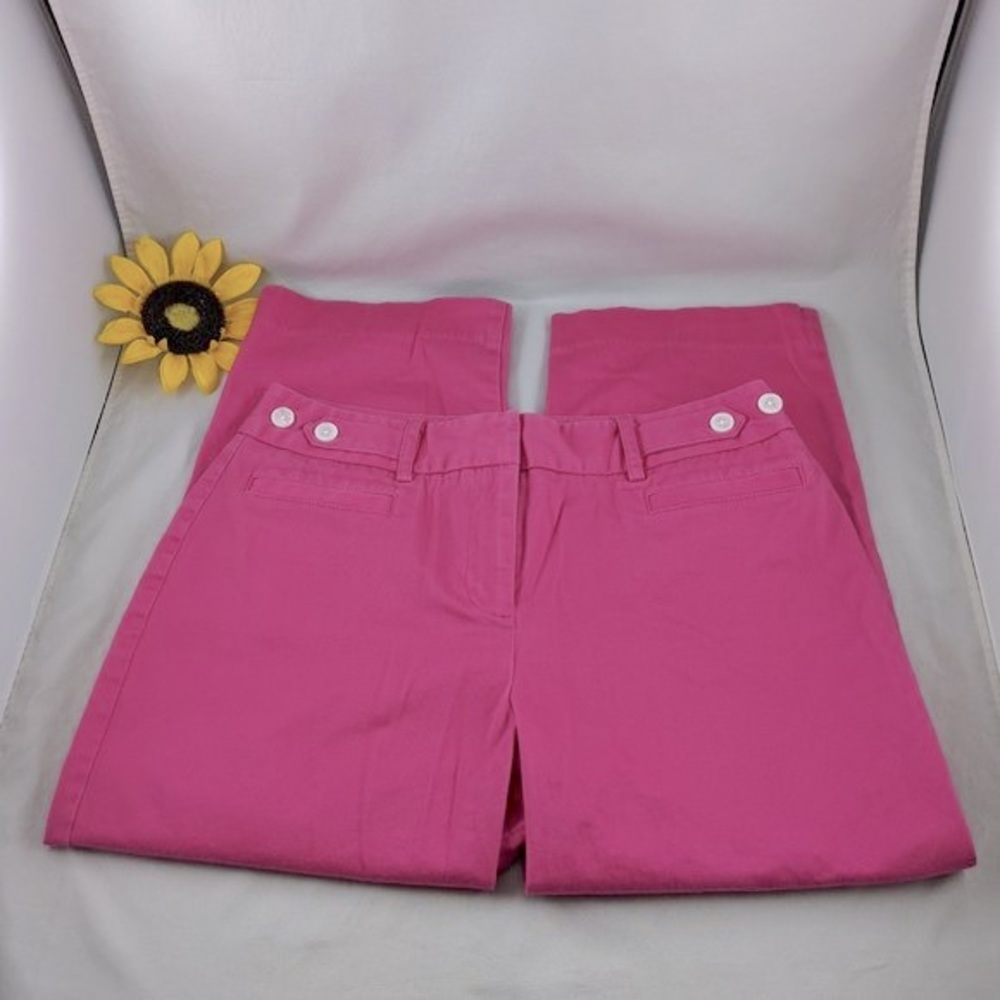 George ME Women Hot Pink Cotton Stretch Capris 4